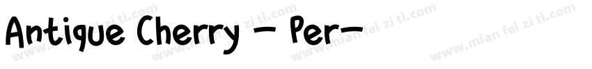 Antique Cherry - Per字体转换